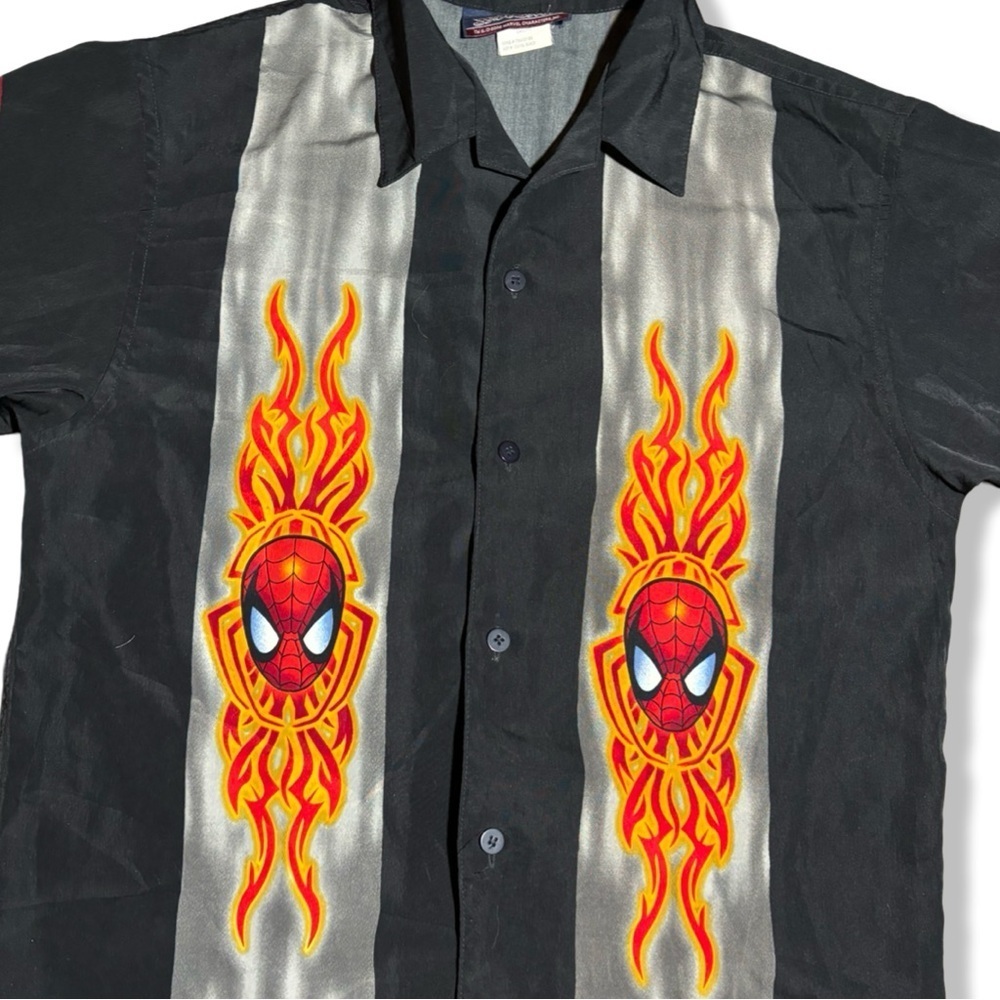 Vintage 2002 SpiderMan Bowling Shirt - Picture 3 of 5